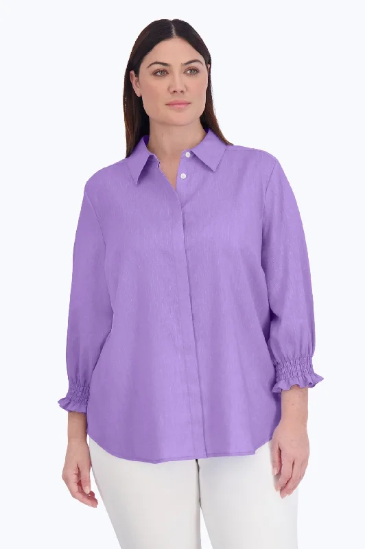 Olivia Plus Easy Care Solid Linen Shirt-- Nylon Fabric Polyester Fabric Spandex Fabric Olivia Plus Easy Care Solid Linen Shirt-- Nylon Fabric Polyester Fabric Spandex Fabric