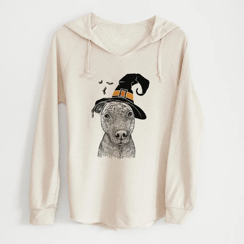 Witch Reeses the Pitbull - Cali Wave Hooded Sweatshirt Hoodie with Earth Tones Natural Calm Witch Reeses the Pitbull - Cali Wave Hooded Sweatshirt Hoodie with Earth Tones Natural Calm