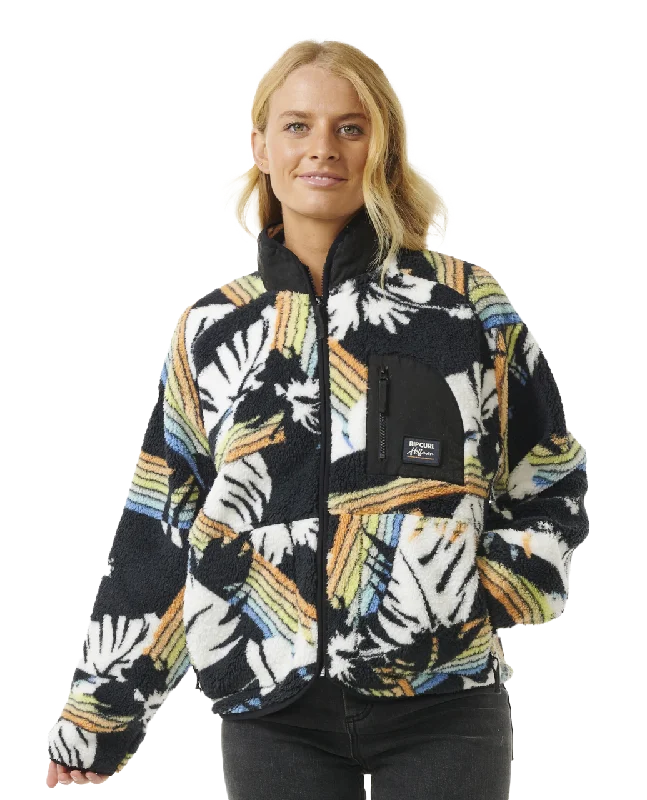 High Tide Hoffman Zip Fleece in Multi Colour