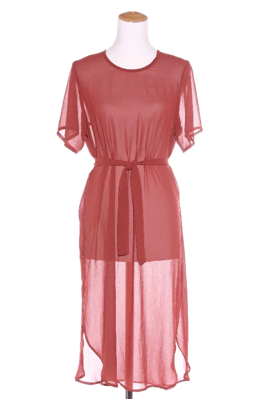 HARRIE & SAM (NZ) Rust chiffon wrap dress! 14