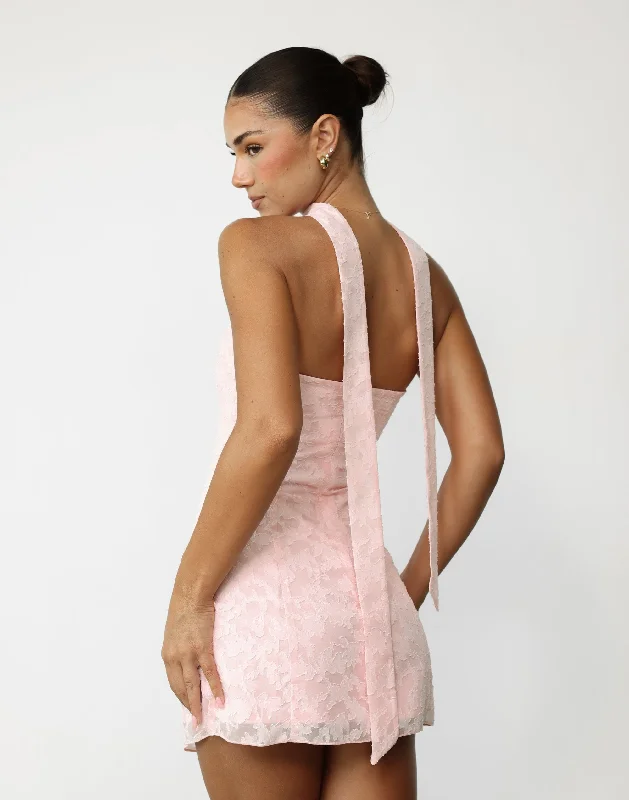 Juliet Mini Dress (Blush)