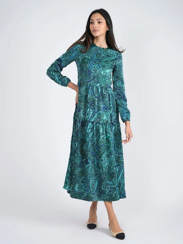 Mademoiselle Paisley Tiered Dress