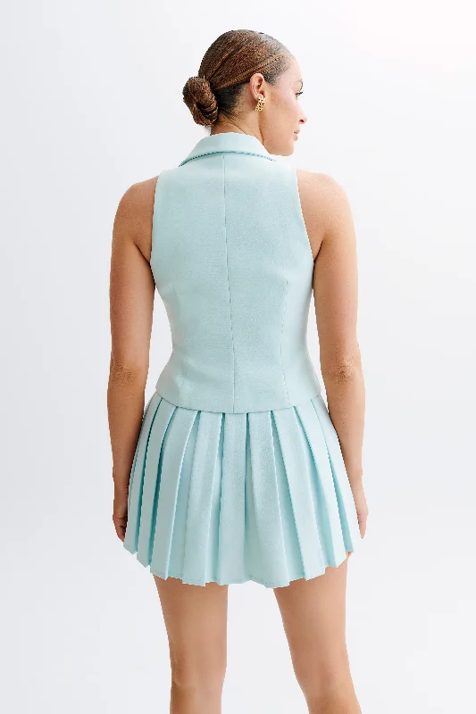 Mura Suiting Vest - Ice Blue