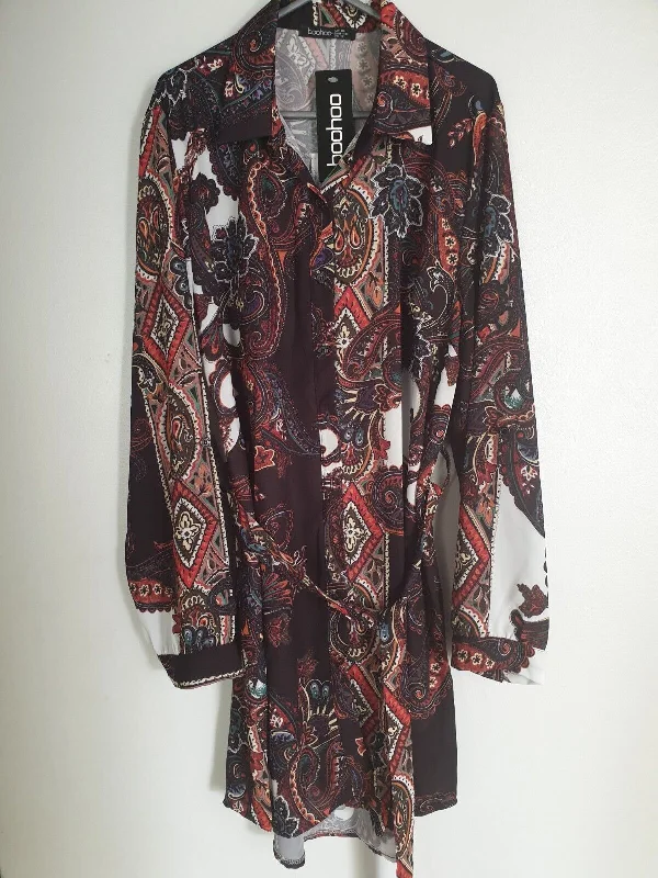 Paisley Shirt Dress Multi Uk16****Ref V505