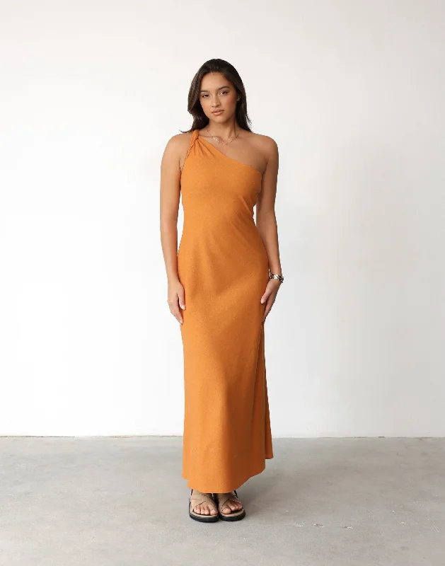 Rema Maxi Dress (Tangerine)