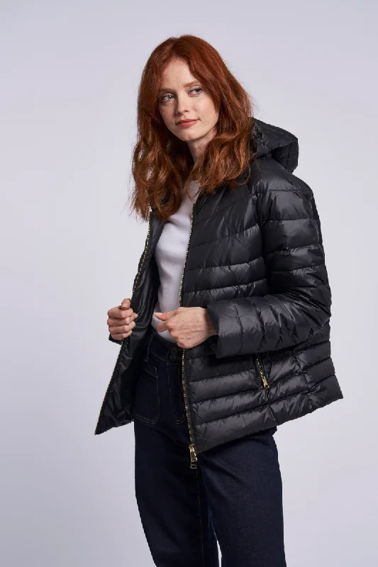 497HD Hooded down jacket