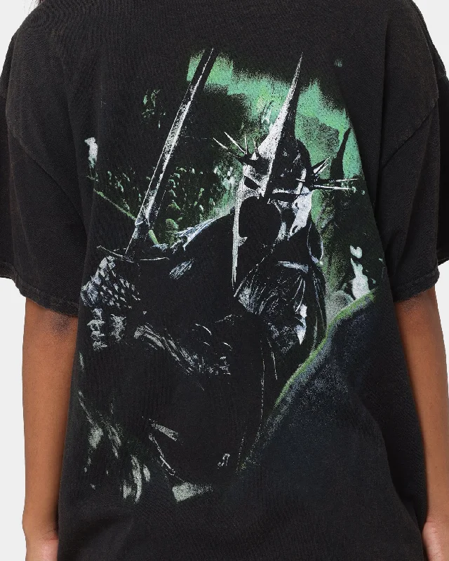 American Thrift X The Lord Of The Rings Witch Kings Of Angmar Vintage T-Shirt Washed Black