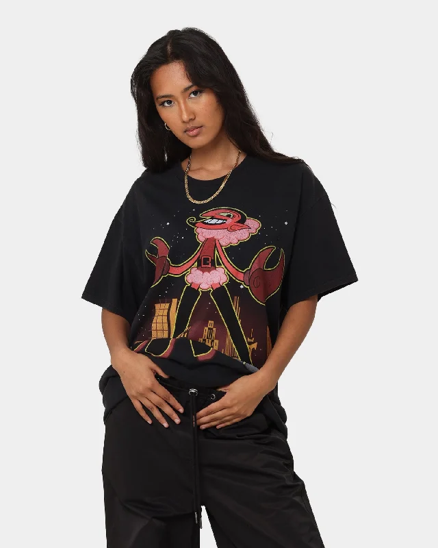 American Thrift X Powerpuff Girls Women's HIM Vintage T-Shirt Black Wash