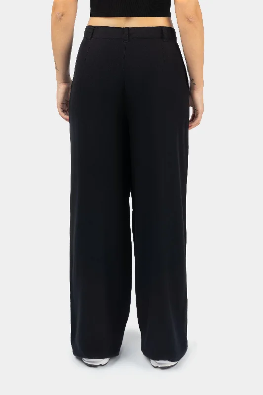 100% Ecovero Viscose Wide Leg Mid Waist Pants