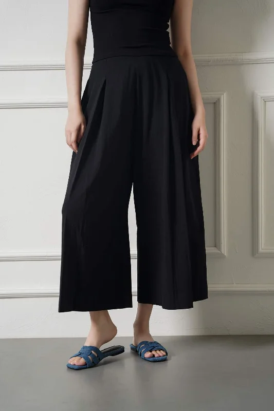 CROPPED WIDE LEG PANTS