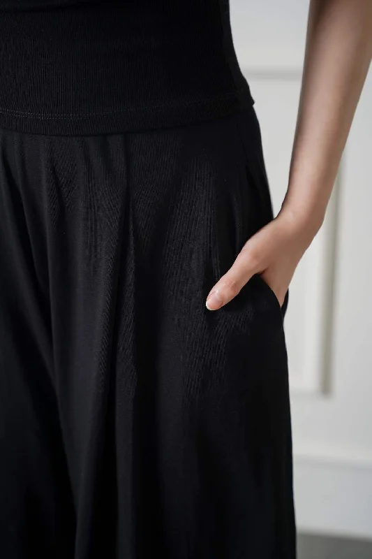 CROPPED WIDE LEG PANTS