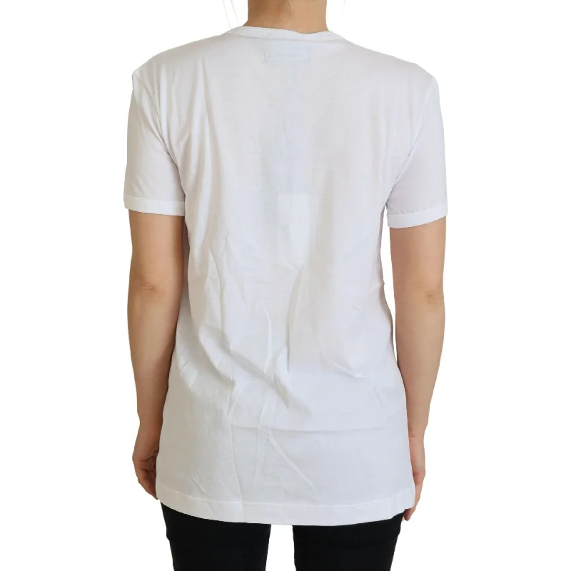 Dolce & Gabbana Elegant White Crewneck Cotton T-Shirt