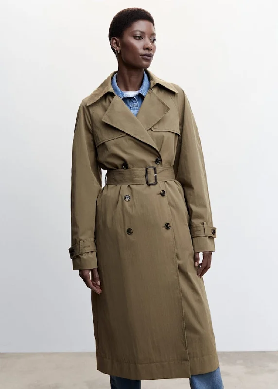 Double-button trench