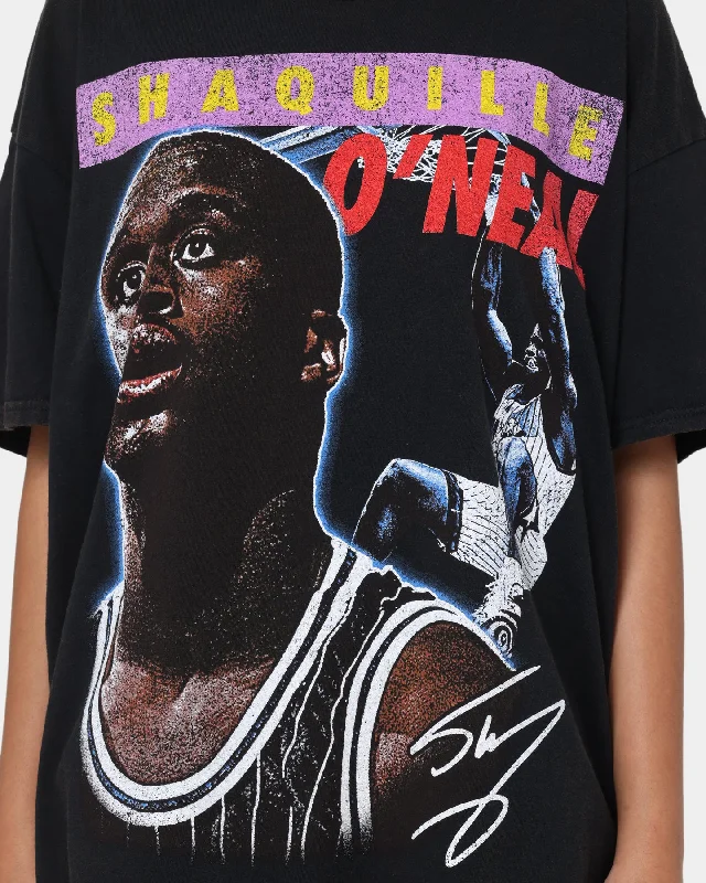 Goat Crew X Shaq Dunk Vintage T-Shirt Washed Black