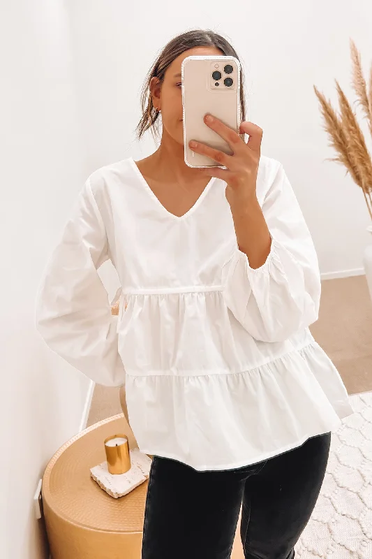 Julia Top White