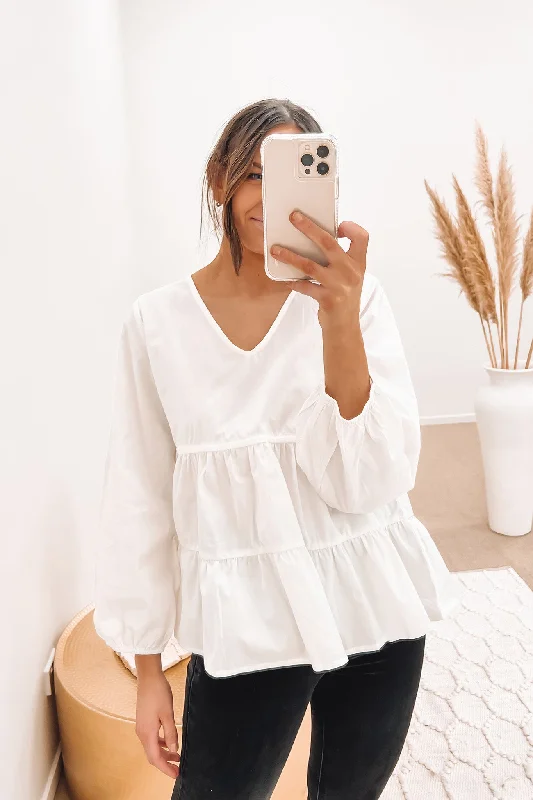 Julia Top White