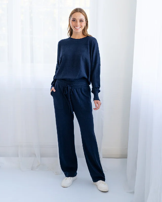 Kelsey Lounge Pant - Navy