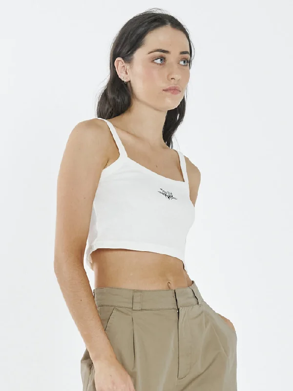 Lords Rib Crop Singlet - Tofu