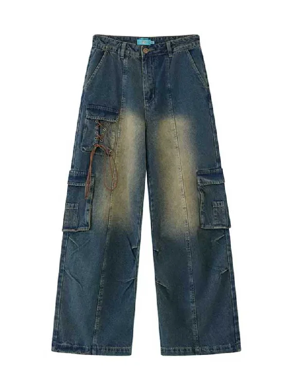 Low waist wide leg jeans【s0000009619】