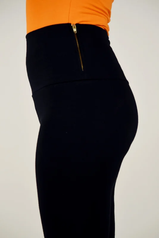 Super High Waist Tib Pant Regular in Black