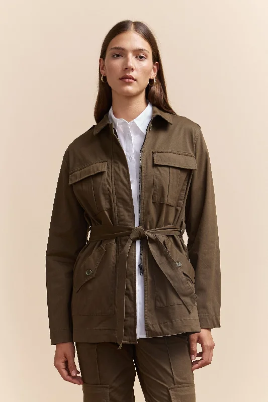 Utility jacket with sash