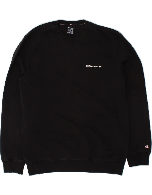 CHAMPION Mens Sweatshirt Jumper XL Black Cotton