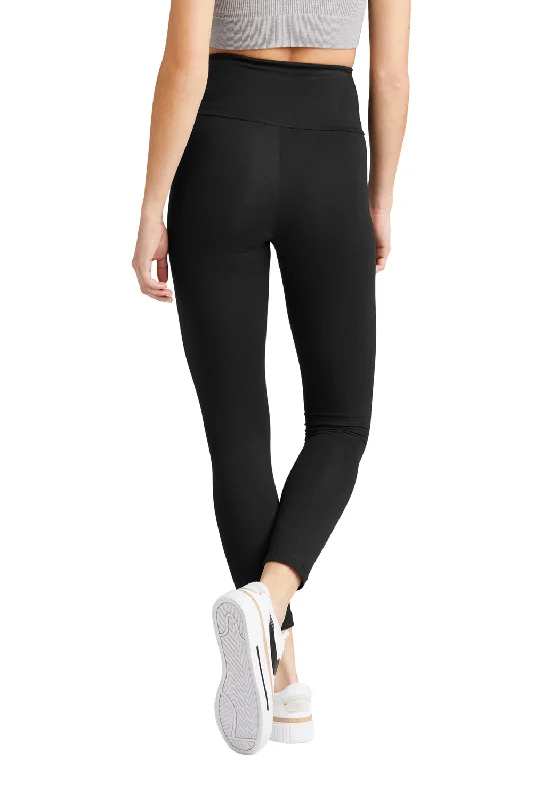 District Womens High Waist Odor Resistant Leggings - Black