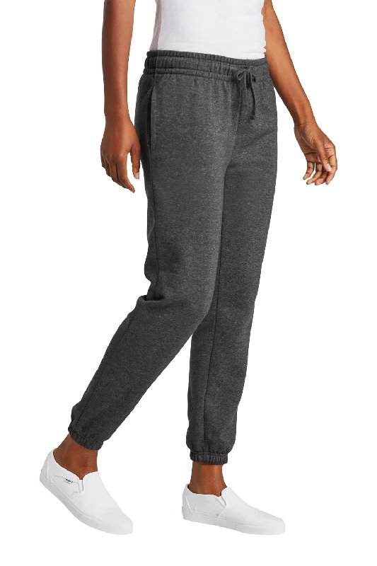 District Womens V.I.T. Fleece Sweatpants w/ Pockets - Heather Charcoal Grey