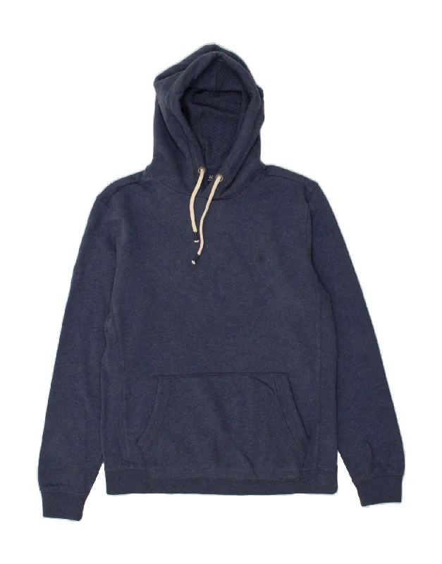 FAT FACE Mens Hoodie Jumper Medium Navy Blue Cotton