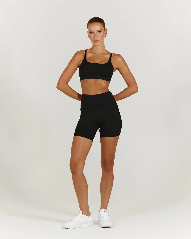 LUXE BIKER SHORTS V2 - BLACK