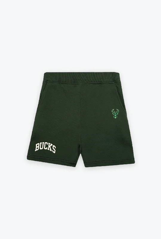 Milwaukee Bucks Playoffs Fleece Shorts - Forest Green