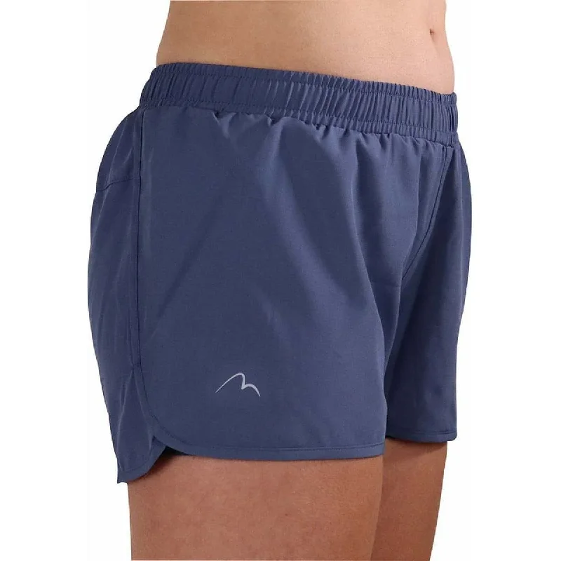 More Mile Core 2 In 1 Womens Running Shorts - Blue