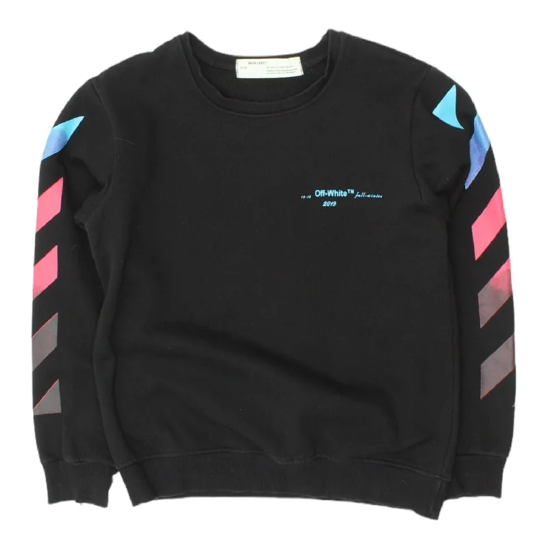 Off White Virgil Abloh Mens Black Business Casual Sweatshirt | Designer Street