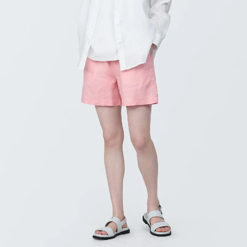 Washed Linen Shorts