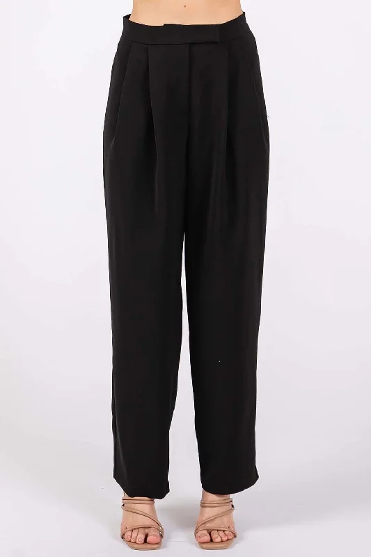 GeeGee High-Waisted Pleated Pants