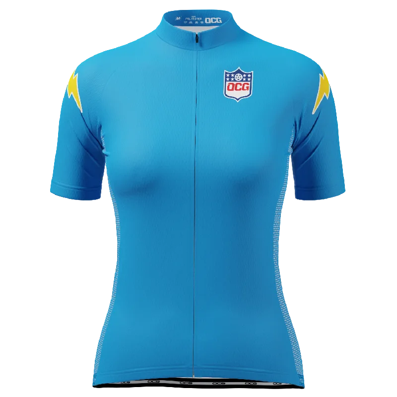 Women's Charger Football Short Sleeve Cycling Jersey