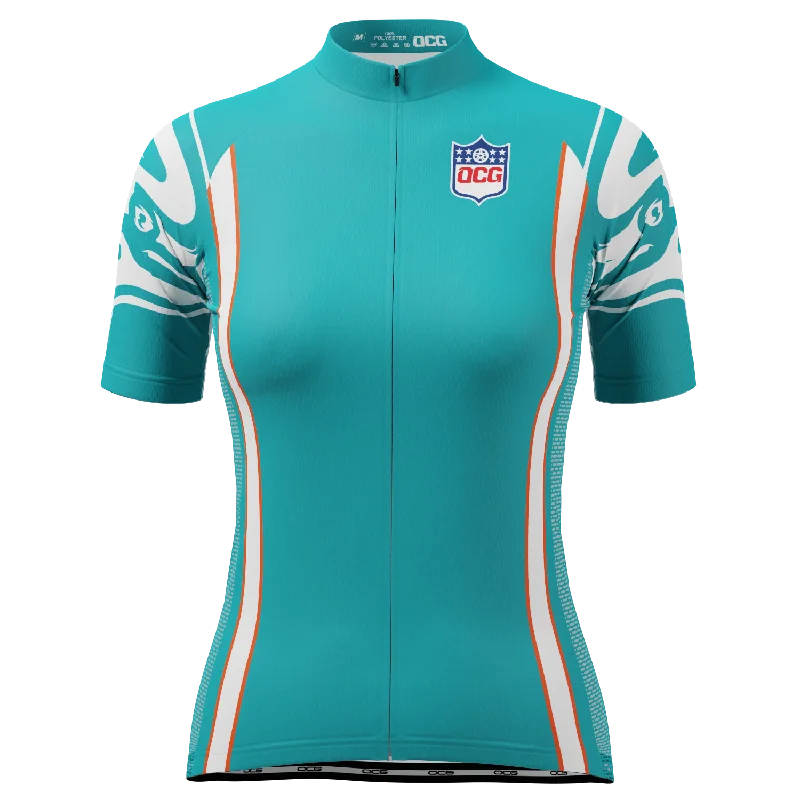 Women's Miami Football Short Sleeve Cycling Jersey