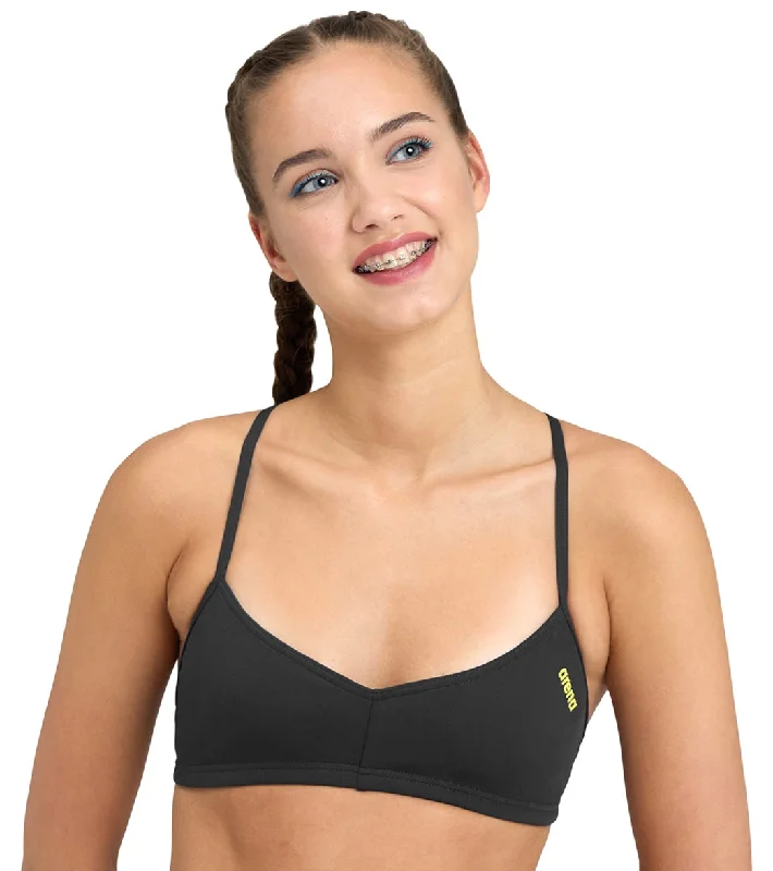 Arena Women's Bandeau Live Bikini top Black/Yellow Star High-waist bikini set, Vintage, Chic, Comfortable Arena Women's Bandeau Live Bikini top Black/Yellow Star High-waist bikini set, Vintage, Chic, Comfortable