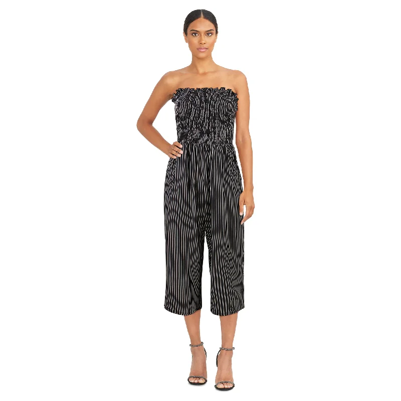 lily morgan Women's Smocked Jumpsuit Black jumpsuit, Sleek, Formal wear, Fashionable lily morgan Women's Smocked Jumpsuit Black jumpsuit, Sleek, Formal wear, Fashionable